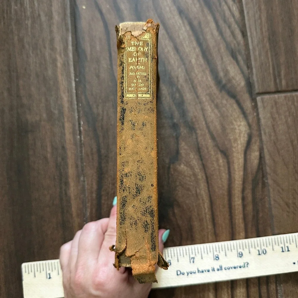 The Melody of Earth Nature Poems Mrs Waldo Richards 1930 Houghton Mifflin Book
